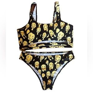 ❌SOLD❌Romwe Melting Smiley Face Bikini